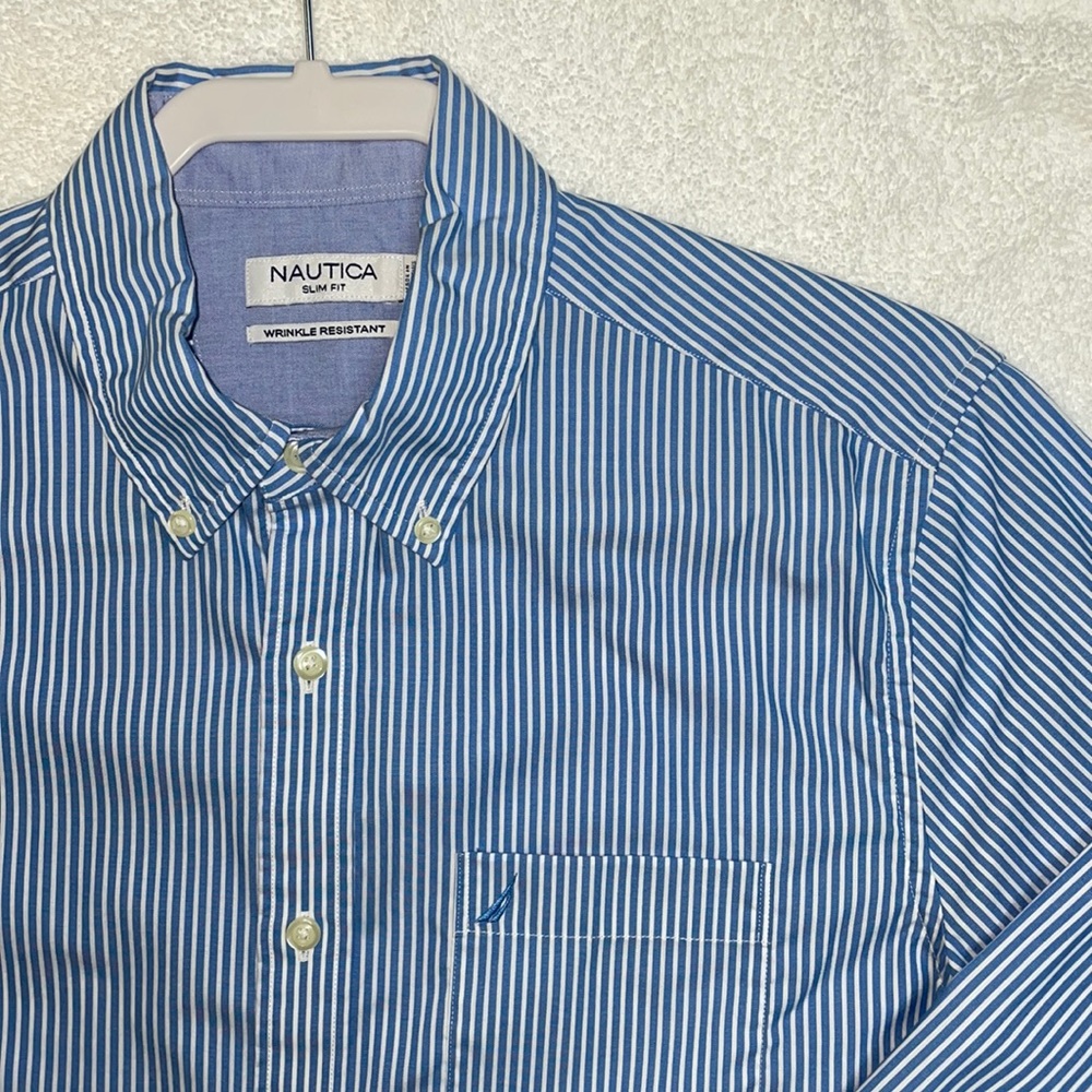 Nautica Slim Fit Wrinkle Resistant Dress Shirt